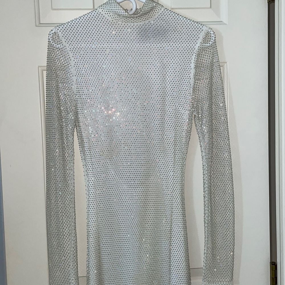 Angelica Crystal Embellished Maxi Dress - White